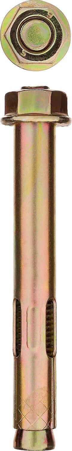 Болт анкерный с гайкой, 10 x 77 мм, 40 шт, желтопассивированный, ЗУБР Профессионал от компании ТД МЕЛОЧевка (товары для дома от метизов до картриджей) - фото 1
