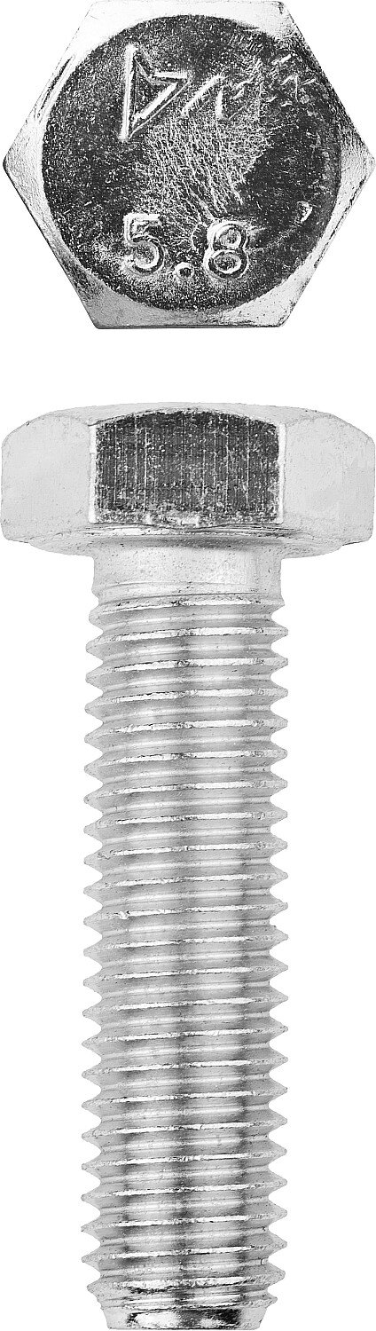 Болт ГОСТ 7798-70, M12 x 40 мм, 5 кг, кл. пр. 5.8, оцинкованный, ЗУБР от компании ТД МЕЛОЧевка (товары для дома от метизов до картриджей) - фото 1