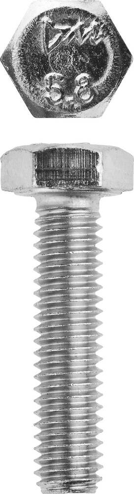 Болт ГОСТ 7798-70, M6 x 25 мм, 5 кг, кл. пр. 5.8, оцинкованный, ЗУБР от компании ТД МЕЛОЧевка (товары для дома от метизов до картриджей) - фото 1