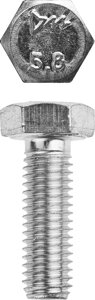 Болт ГОСТ 7798-70, M8 x 30 мм, 5 кг, кл. пр. 5.8, оцинкованный, ЗУБР