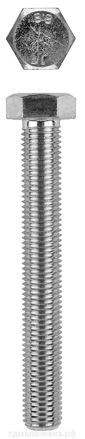 Болт с шестигранной головкой, DIN 933, M10x30мм, 100шт, кл. пр. 8.8, оцинкованный, KRAFTOOL от компании ТД МЕЛОЧевка (товары для дома от метизов до картриджей) - фото 1