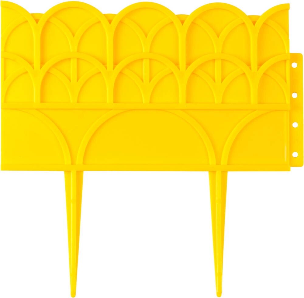 Бордюр декоративный GRINDA для цветников, 14х310см, желтый от компании ТД МЕЛОЧевка (товары для дома от метизов до картриджей) - фото 1
