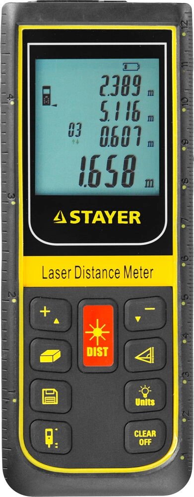 Дальномер PRO-Control лазерный, дальность 100м, точность 2мм, STAYER Professional 34959 от компании ТД МЕЛОЧевка (товары для дома от метизов до картриджей) - фото 1