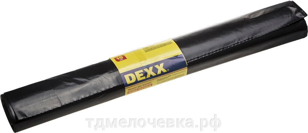 DEXX 180 л, 10 шт, особопрочные, черные, мусорные мешки (39151-180) от компании ТД МЕЛОЧевка (товары для дома от метизов до картриджей) - фото 1