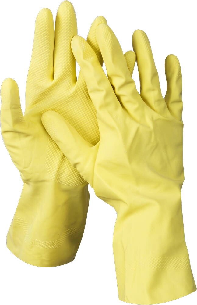 DEXX перчатки латексные хозяйственно-бытовые, размер L. от компании ТД МЕЛОЧевка (товары для дома от метизов до картриджей) - фото 1