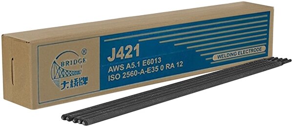 Электроды J421 "Bridge" для низкоуглеродистых сталей 2,5 мм х 300 мм (коробка 1 кг) от компании ТД МЕЛОЧевка (товары для дома от метизов до картриджей) - фото 1
