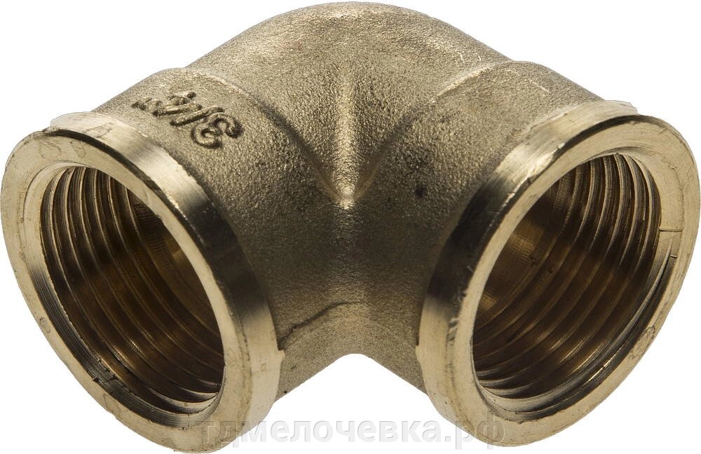 GENERAL FITTINGS 3/4″, латунь, уголок (51073-G/G-3/4) от компании ТД МЕЛОЧевка (товары для дома от метизов до картриджей) - фото 1