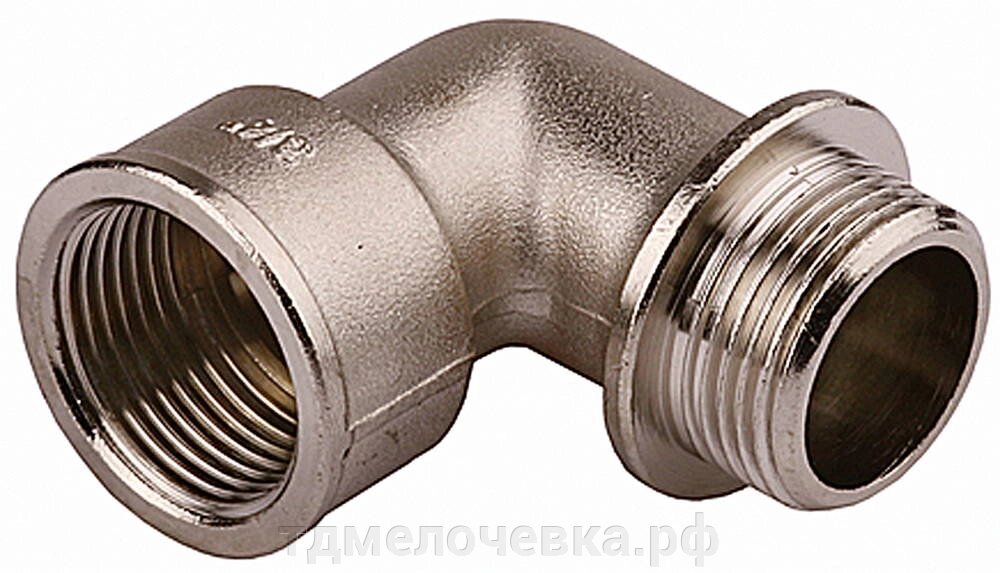 GENERAL FITTINGS гайка-штуцер, 3/4″, никель, уголок с упором (51072-G/S-3/4) от компании ТД МЕЛОЧевка (товары для дома от метизов до картриджей) - фото 1