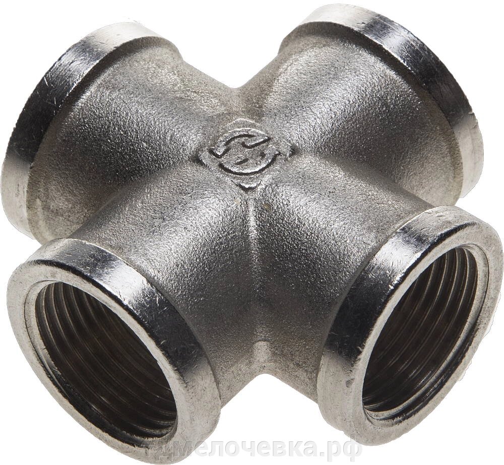 GENERAL FITTINGS внутренняя резьба 3/4″, никель, крестовина (51048-3/4) от компании ТД МЕЛОЧевка (товары для дома от метизов до картриджей) - фото 1