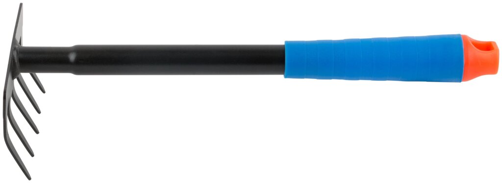 Грабельки ручные, синяя пластиковая ручка 295 мм от компании ТД МЕЛОЧевка (товары для дома от метизов до картриджей) - фото 1
