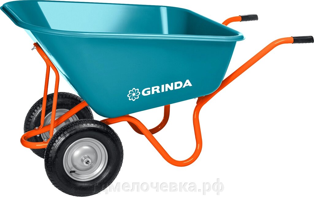 GRINDA GP-1, кузов увеличенного объема 260 л, г/п 120 кг, ударопрочный пластик, тачка садовая PROLine (422401) от компании ТД МЕЛОЧевка (товары для дома от метизов до картриджей) - фото 1