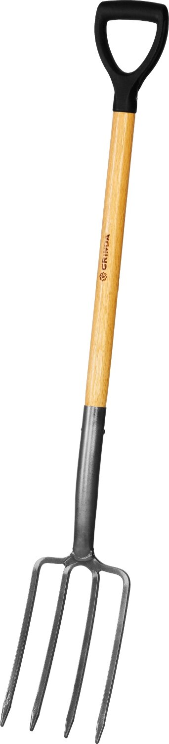 GRINDA PROLine 280x180x1200 мм, вилы с деревянным черенком и пластиковой рукояткой от компании ТД МЕЛОЧевка (товары для дома от метизов до картриджей) - фото 1