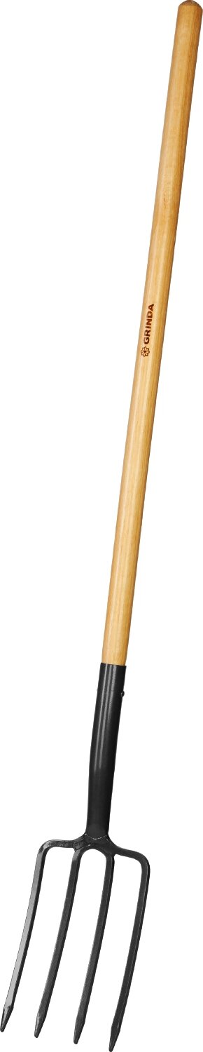 GRINDA PROLine 280x180x1500 мм, вилы с деревянным черенком от компании ТД МЕЛОЧевка (товары для дома от метизов до картриджей) - фото 1