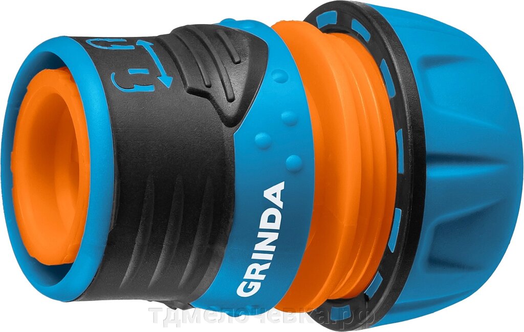 GRINDA TL-12, 1/2″, с запирающим механизмом, пластиковый с TPR, для шланга, быстросъемный соединитель, PROLine от компании ТД МЕЛОЧевка (товары для дома от метизов до картриджей) - фото 1