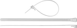 Кабельные стяжки разъемные белые КСР-Б1, 7.5 x 200 мм, 100 шт, нейлоновые, ЗУБР Профессионал