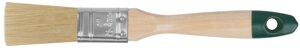 Кисть флейцевая "Хард", натуральная светлая щетина, деревянная ручка 1"25 мм)