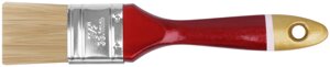 Кисть флейцевая "Классик", натуральная светлая щетина, деревянная ручка 1,5"38 мм)