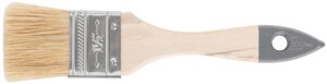 Кисть флейцевая "Лайт", натур. cветлая щетина, деревянная ручка 1,5"38 мм)