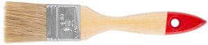 Кисть флейцевая, натур. cветлая щетина, деревянная ручка 1,5"38 мм)