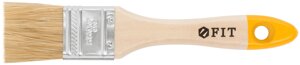 Кисть флейцевая "Стандарт-Плюс", натур. светлая щетина, деревянная ручка 1,5"38 мм)