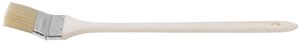 Кисть радиаторная, натуральная светлая щетина, деревянная ручка 2,5"63 мм)