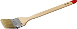 Кисть STAYER ″MASTER″Универсал″ радиаторная для всех видов ЛКМ, светлая натурал щетина, деревянная ручка, 2,5″63мм