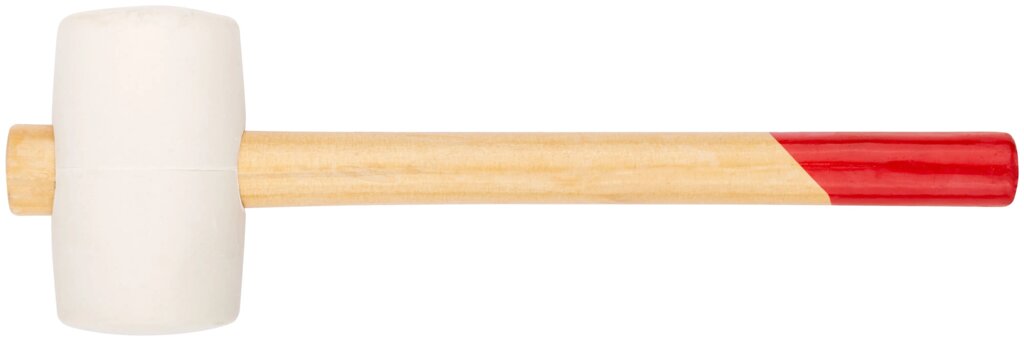 Киянка резиновая белая, деревянная ручка 60 мм ( 450 гр ) от компании ТД МЕЛОЧевка (товары для дома от метизов до картриджей) - фото 1