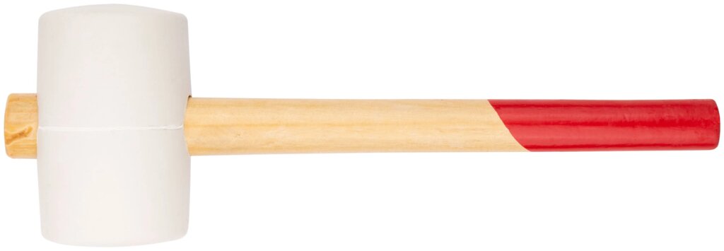 Киянка резиновая белая, деревянная ручка 80 мм ( 900 гр ) от компании ТД МЕЛОЧевка (товары для дома от метизов до картриджей) - фото 1