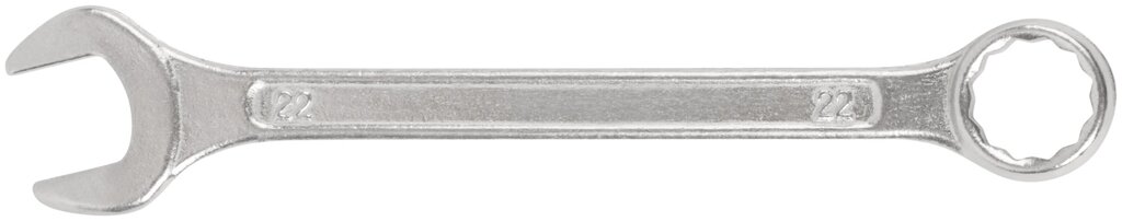 Ключ комбинированный, цинковое покрытие 22 мм от компании ТД МЕЛОЧевка (товары для дома от метизов до картриджей) - фото 1