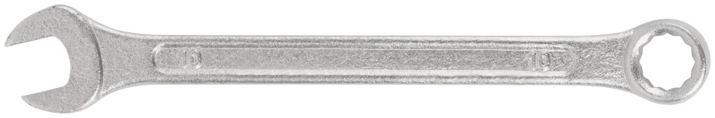 Ключ комбинированный "Хард", хромированное покрытие 10 мм от компании ТД МЕЛОЧевка (товары для дома от метизов до картриджей) - фото 1