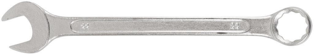 Ключ комбинированный "Хард", хромированное покрытие 22 мм от компании ТД МЕЛОЧевка (товары для дома от метизов до картриджей) - фото 1
