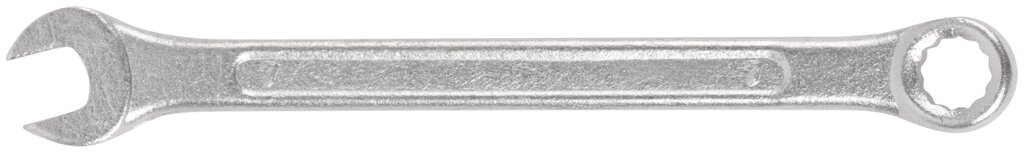 Ключ комбинированный "Хард", хромированное покрытие  7 мм от компании ТД МЕЛОЧевка (товары для дома от метизов до картриджей) - фото 1