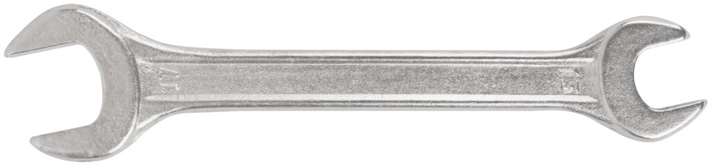 Ключ рожковый, хромированное покрытие 13х17 мм от компании ТД МЕЛОЧевка (товары для дома от метизов до картриджей) - фото 1