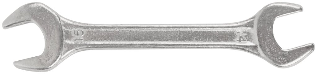 Ключ рожковый, хромированное покрытие 14х15 мм от компании ТД МЕЛОЧевка (товары для дома от метизов до картриджей) - фото 1