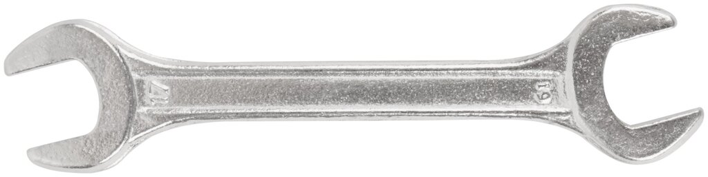 Ключ рожковый, хромированное покрытие 17х19 мм от компании ТД МЕЛОЧевка (товары для дома от метизов до картриджей) - фото 1