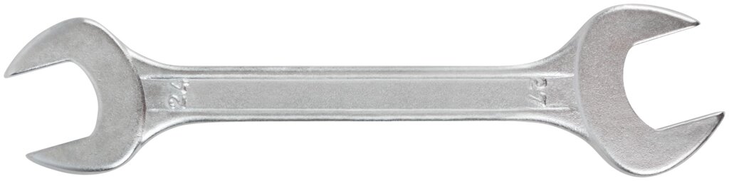 Ключ рожковый, хромированное покрытие 24х27 мм от компании ТД МЕЛОЧевка (товары для дома от метизов до картриджей) - фото 1