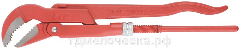 Ключ трубный газовый CrV Профи 45 гр. ( тип V )  1" от компании ТД МЕЛОЧевка (товары для дома от метизов до картриджей) - фото 1