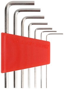 Ключи шестигранные CrV 7 шт. ( 0,7-3,0 мм ) в пластиковом держателе