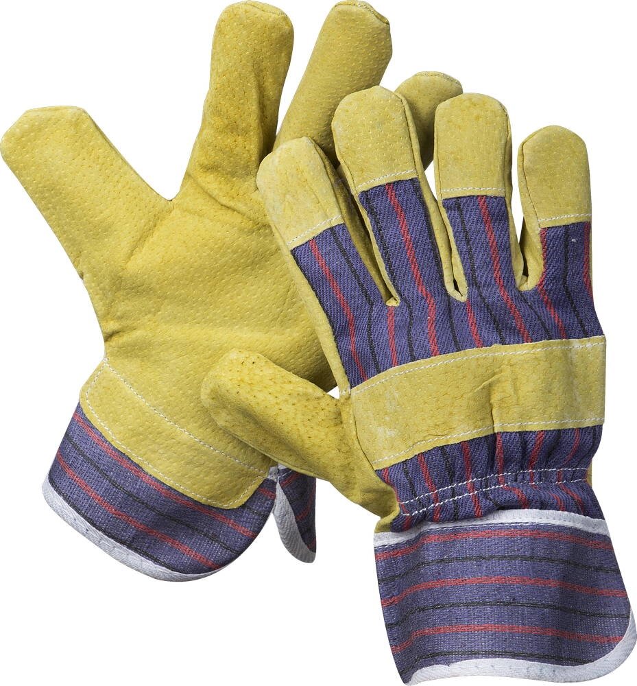 Комбинированные перчатки STAYER MASTER, спилок с тиснением, XL от компании ТД МЕЛОЧевка (товары для дома от метизов до картриджей) - фото 1
