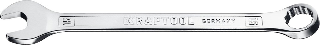 Комбинированный гаечный ключ 15 мм, KRAFTOOL от компании ТД МЕЛОЧевка (товары для дома от метизов до картриджей) - фото 1
