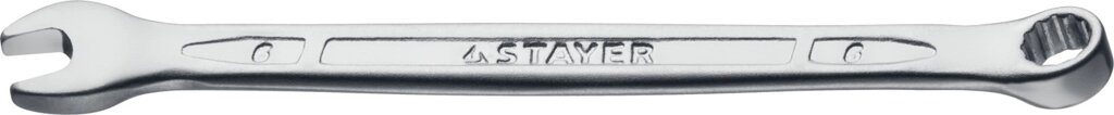 Комбинированный гаечный ключ 6 мм, STAYER HERCULES от компании ТД МЕЛОЧевка (товары для дома от метизов до картриджей) - фото 1