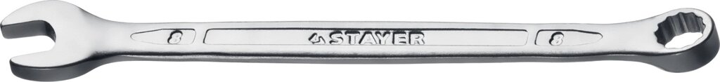 Комбинированный гаечный ключ 8 мм, STAYER HERCULES от компании ТД МЕЛОЧевка (товары для дома от метизов до картриджей) - фото 1