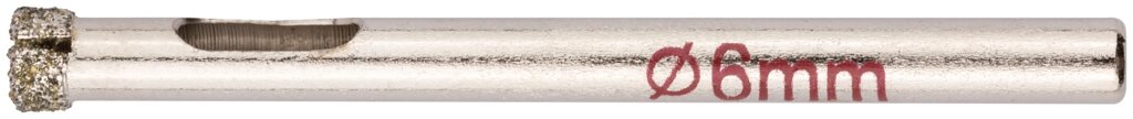Коронка алмазная кольцевая для керамогранита / мрамора  6 мм от компании ТД МЕЛОЧевка (товары для дома от метизов до картриджей) - фото 1
