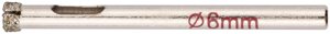 Коронка алмазная кольцевая для керамогранита / мрамора 6 мм