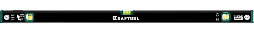 Kraftool 1000 мм, уровень с зеркальным глазком от компании ТД МЕЛОЧевка (товары для дома от метизов до картриджей) - фото 1