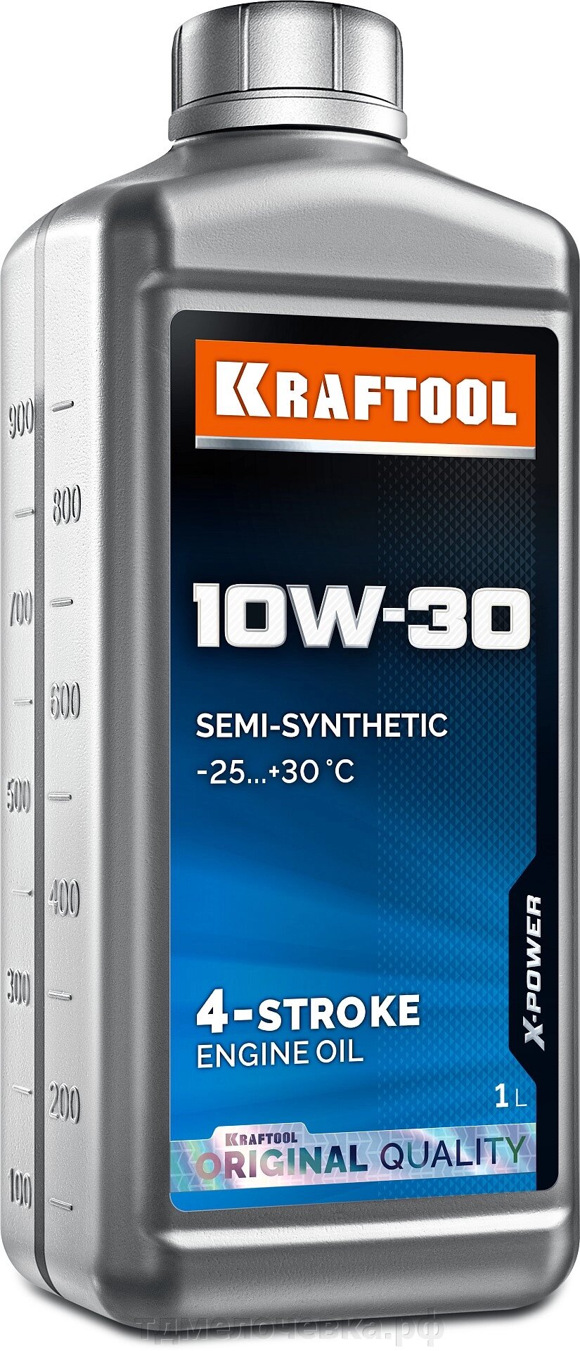 KRAFTOOL 10W-30, 1 л, полусинтетическое масло для 4-тактных двигателей (41510-1) от компании ТД МЕЛОЧевка (товары для дома от метизов до картриджей) - фото 1