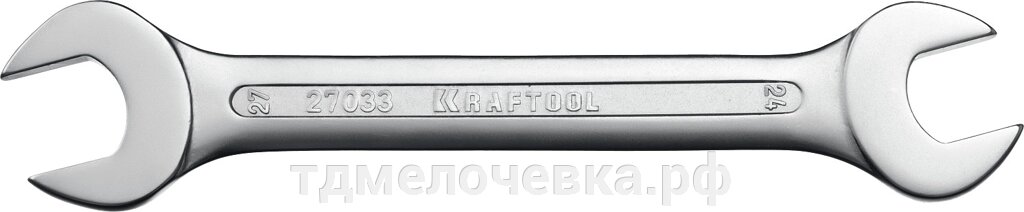 KRAFTOOL 24 х 27 мм, рожковый гаечный ключ (27033-24-27) от компании ТД МЕЛОЧевка (товары для дома от метизов до картриджей) - фото 1