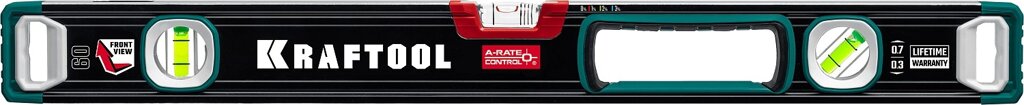 Kraftool A-RATE CONTROL 600 мм, сверхпрочный уровень с зеркальным глазком от компании ТД МЕЛОЧевка (товары для дома от метизов до картриджей) - фото 1