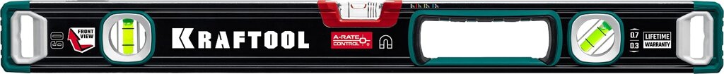 KRAFTOOL A-RATE CONTROL, 600 мм, точность 0.3 мм/м, с зеркальным глазком, сверхпрочный магнитный уровень (34988-60) от компании ТД МЕЛОЧевка (товары для дома от метизов до картриджей) - фото 1