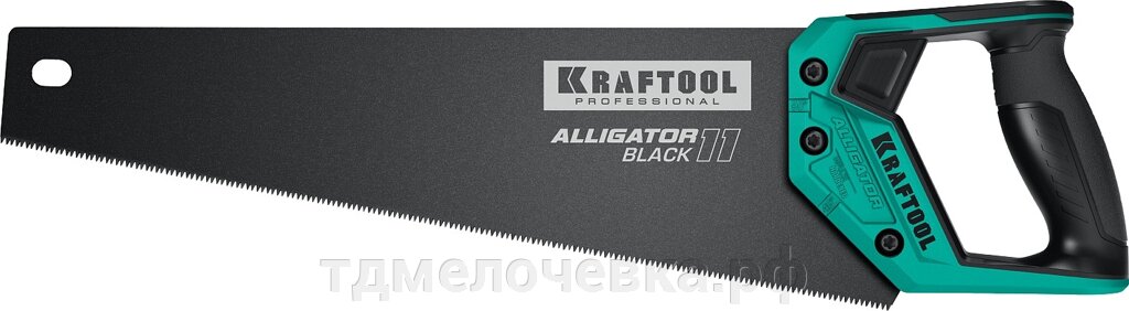 KRAFTOOL Alligator Black 11, 400 мм, ножовка для точного реза (15205-40) от компании ТД МЕЛОЧевка (товары для дома от метизов до картриджей) - фото 1